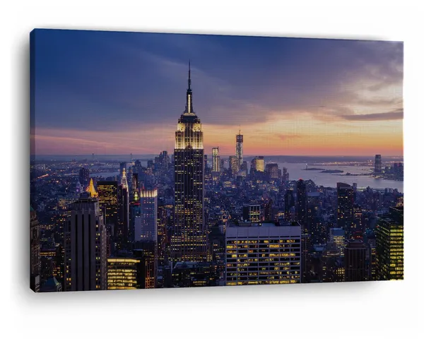 Multicolor_Empire_State_Building,_Wooden_Framed_Canvas_Paintings_|_For_Home_Decor_|_Bedroom,_Living_Room,Wall_Decoration_|_Wall_Art_Painting,_Ct0132,_Size_16_X_24_In