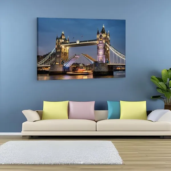 Multicolor_Tower_Bridge,_Wooden_Framed_Canvas_Paintings_|_For_Home_Decor_|_Bedroom,_Living_Room,Wall_Decoration_|_Wall_Art_Painting,_Ct0134,_Size_16_X_24_In