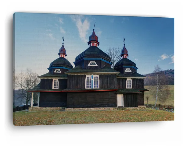 Multicolor_Temple_Of_The_Protection,_Wooden_Framed_Canvas_Paintings_|_For_Home_Decor_|_Bedroom,_Living_Room,Wall_Decoration_|_Wall_Art_Painting,_Ct0135,_Size_16_X_24_In