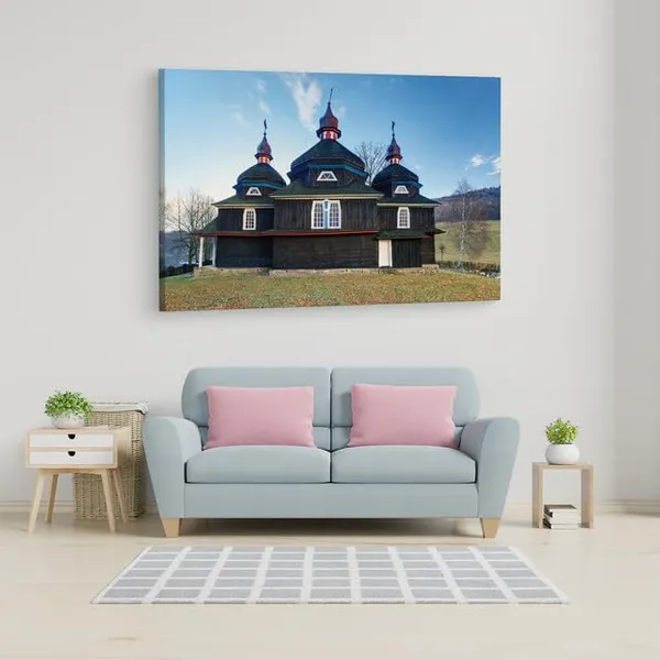 Multicolor_Temple_Of_The_Protection,_Wooden_Framed_Canvas_Paintings_|_For_Home_Decor_|_Bedroom,_Living_Room,Wall_Decoration_|_Wall_Art_Painting,_Ct0135,_Size_16_X_24_In