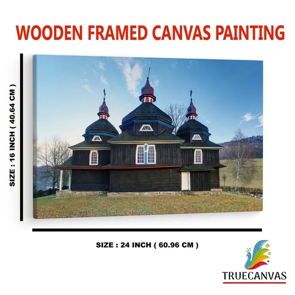Multicolor_Temple_Of_The_Protection,_Wooden_Framed_Canvas_Paintings_|_For_Home_Decor_|_Bedroom,_Living_Room,Wall_Decoration_|_Wall_Art_Painting,_Ct0135,_Size_16_X_24_In