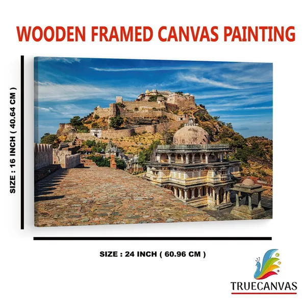 Multicolor_Kumbhalgarh_|_Fort,_Wooden_Framed_Canvas_Paintings_|_For_Home_Decor_|_Bedroom,_Living_Room,Wall_Decoration_|_Wall_Art_Painting,_Ct0141,_Size_16_X_24_In