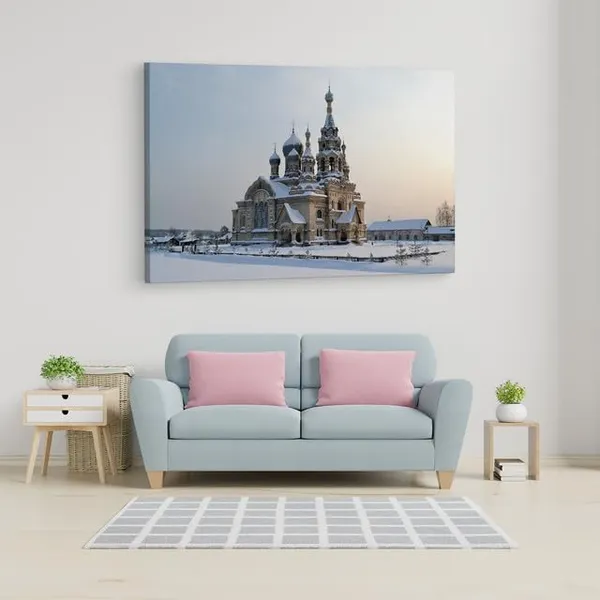 Multicolor_Khram_Spasa,_Wooden_Framed_Canvas_Paintings_|_For_Home_Decor_|_Bedroom,_Living_Room,Wall_Decoration_|_Wall_Art_Painting,_Ct0143,_Size_16_X_24_In