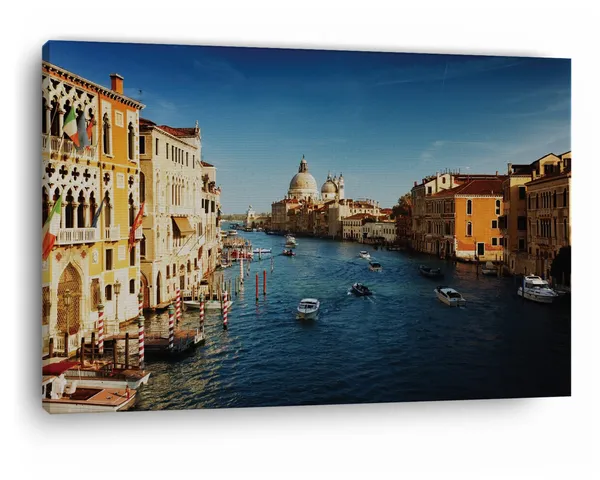 Multicolor_Grand_Canal,_Wooden_Framed_Canvas_Paintings_|_For_Home_Decor_|_Bedroom,_Living_Room,Wall_Decoration_|_Wall_Art_Painting,_Ct0146,_Size_16_X_24_In