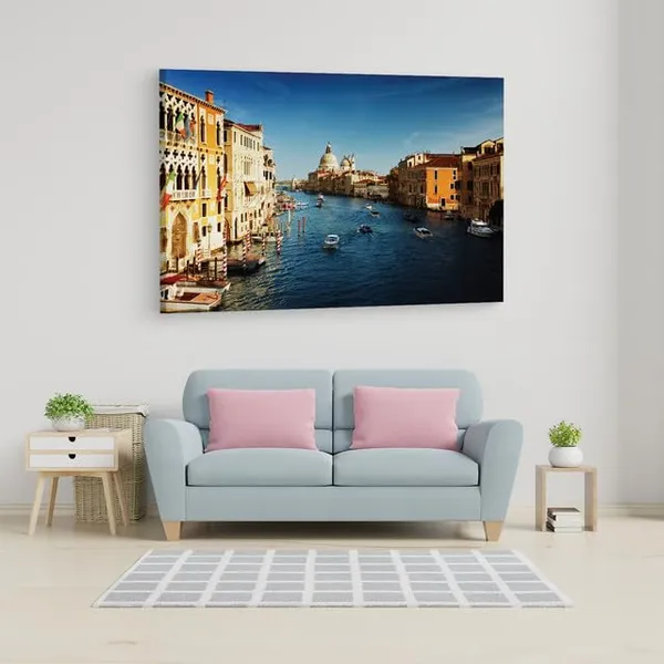 Multicolor_Grand_Canal,_Wooden_Framed_Canvas_Paintings_|_For_Home_Decor_|_Bedroom,_Living_Room,Wall_Decoration_|_Wall_Art_Painting,_Ct0146,_Size_16_X_24_In