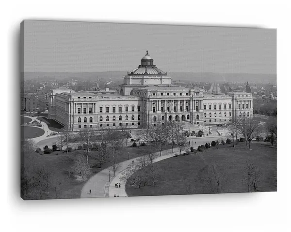 Multicolor_Library_Of_Congress,_Wooden_Framed_Canvas_Paintings_|_For_Home_Decor_|_Bedroom,_Living_Room,Wall_Decoration_|_Wall_Art_Painting,_Ct0147,_Size_16_X_24_In