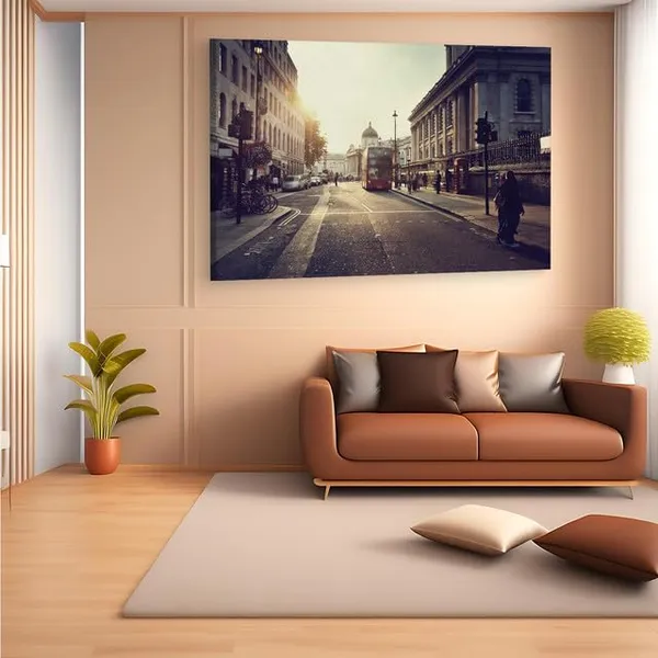 Multicolor_Trafalgar_Square,_Wooden_Framed_Canvas_Paintings_|_For_Home_Decor_|_Bedroom,_Living_Room,Wall_Decoration_|_Wall_Art_Painting,_Ct0149,_Size_16_X_24_In