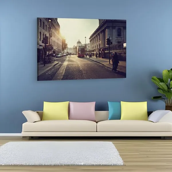 Multicolor_Trafalgar_Square,_Wooden_Framed_Canvas_Paintings_|_For_Home_Decor_|_Bedroom,_Living_Room,Wall_Decoration_|_Wall_Art_Painting,_Ct0149,_Size_16_X_24_In