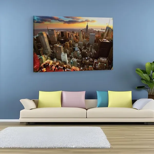 Multicolor_Empire_State_Building,_Wooden_Framed_Canvas_Paintings_|_For_Home_Decor_|_Bedroom,_Living_Room,Wall_Decoration_|_Wall_Art_Painting,_Ct0153,_Size_16_X_24_In