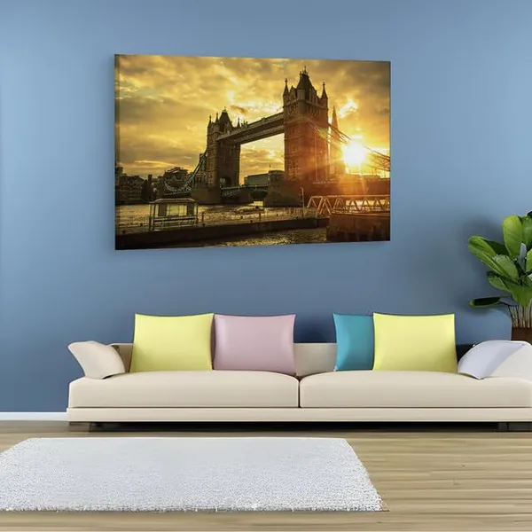 Multicolor_Tower_Bridge,_Wooden_Framed_Canvas_Paintings_|_For_Home_Decor_|_Bedroom,_Living_Room,Wall_Decoration_|_Wall_Art_Painting,_Ct0155,_Size_16_X_24_In