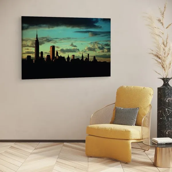 Multicolor_Empire_State_Building,_Wooden_Framed_Canvas_Paintings_|_For_Home_Decor_|_Bedroom,_Living_Room,Wall_Decoration_|_Wall_Art_Painting,_Ct0158,_Size_16_X_24_In
