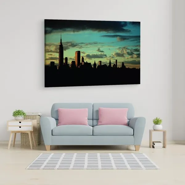 Multicolor_Empire_State_Building,_Wooden_Framed_Canvas_Paintings_|_For_Home_Decor_|_Bedroom,_Living_Room,Wall_Decoration_|_Wall_Art_Painting,_Ct0158,_Size_16_X_24_In