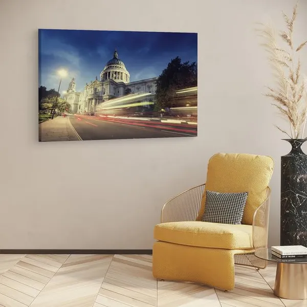 Multicolor_St._Paul'S_Cathedral,_Wooden_Framed_Canvas_Paintings_|_For_Home_Decor_|_Bedroom,_Living_Room,Wall_Decoration_|_Wall_Art_Painting,_Ct0162,_Size_16_X_24_In