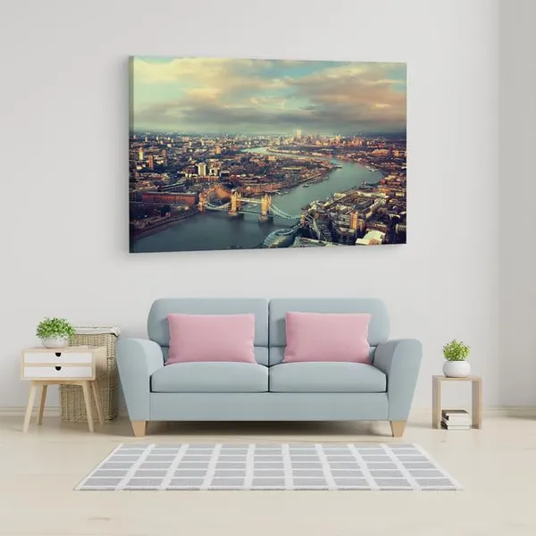 Multicolor_River_Thames,_Wooden_Framed_Canvas_Paintings_|_For_Home_Decor_|_Bedroom,_Living_Room,Wall_Decoration_|_Wall_Art_Painting,_Ct0164,_Size_16_X_24_In
