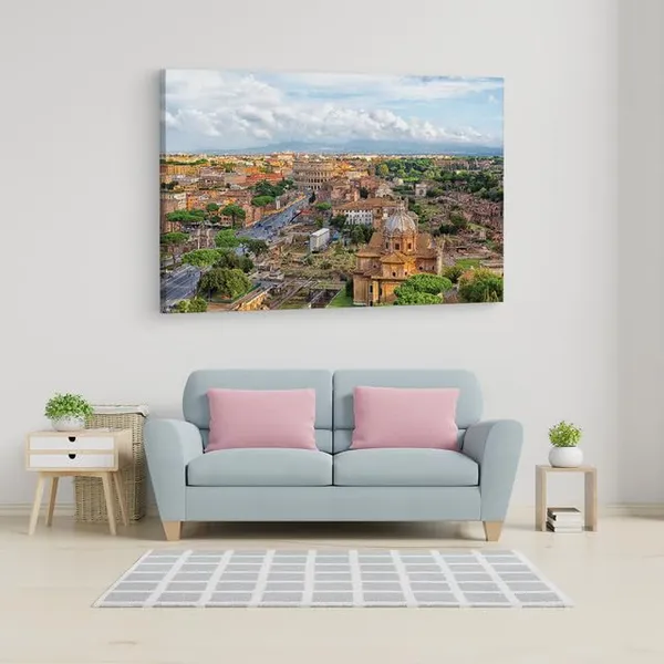 Multicolor_Modern_Rome,_Wooden_Framed_Canvas_Paintings_|_For_Home_Decor_|_Bedroom,_Living_Room,Wall_Decoration_|_Wall_Art_Painting,_Ct0165,_Size_16_X_24_In