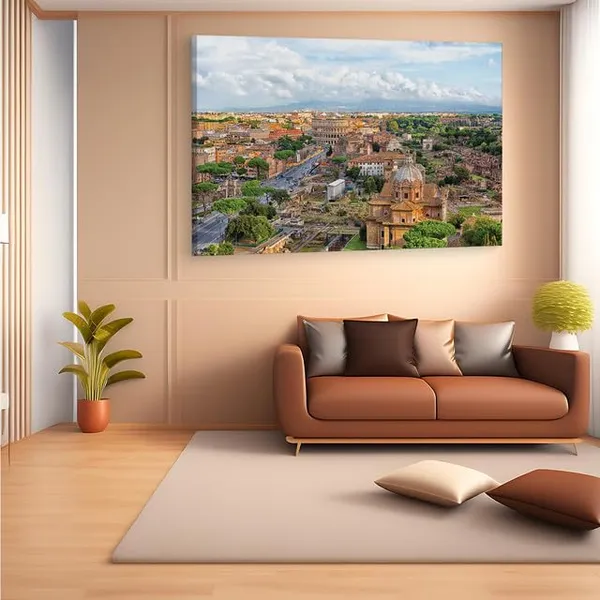 Multicolor_Modern_Rome,_Wooden_Framed_Canvas_Paintings_|_For_Home_Decor_|_Bedroom,_Living_Room,Wall_Decoration_|_Wall_Art_Painting,_Ct0165,_Size_16_X_24_In