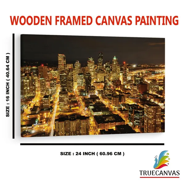 Multicolor_Seattle_Lights_4K,_Wooden_Framed_Canvas_Paintings_|_For_Home_Decor_|_Bedroom,_Living_Room,Wall_Decoration_|_Wall_Art_Painting,_Ct0167,_Size_16_X_24_In