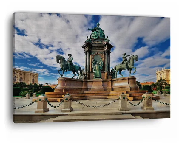 Multicolor_Maria_Theresa_Memorial,_Wooden_Framed_Canvas_Paintings_|_For_Home_Decor_|_Bedroom,_Living_Room,Wall_Decoration_|_Wall_Art_Painting,_Ct0170,_Size_16_X_24_In
