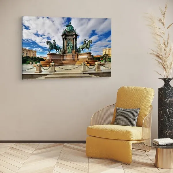 Multicolor_Maria_Theresa_Memorial,_Wooden_Framed_Canvas_Paintings_|_For_Home_Decor_|_Bedroom,_Living_Room,Wall_Decoration_|_Wall_Art_Painting,_Ct0170,_Size_16_X_24_In