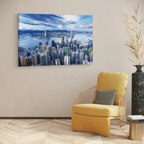 Multicolor_Victoria_Peak,_Wooden_Framed_Canvas_Paintings_|_For_Home_Decor_|_Bedroom,_Living_Room,Wall_Decoration_|_Wall_Art_Painting,_Ct0171,_Size_16_X_24_In