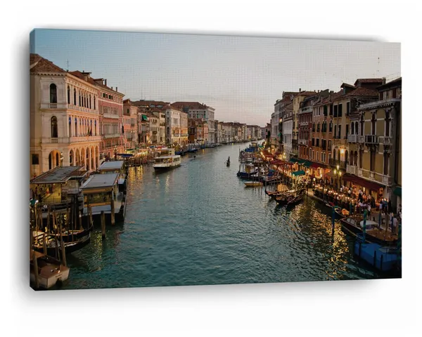 Multicolor_Grand_Canal,_Wooden_Framed_Canvas_Paintings_|_For_Home_Decor_|_Bedroom,_Living_Room,Wall_Decoration_|_Wall_Art_Painting,_Ct0174,_Size_16_X_24_In