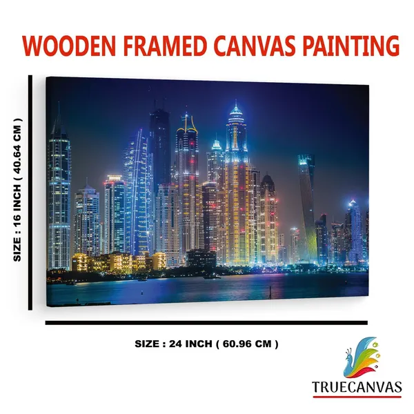 Multicolor_Burj_Khalifa,_Wooden_Framed_Canvas_Paintings_|_For_Home_Decor_|_Bedroom,_Living_Room,Wall_Decoration_|_Wall_Art_Painting,_Ct0176,_Size_16_X_24_In