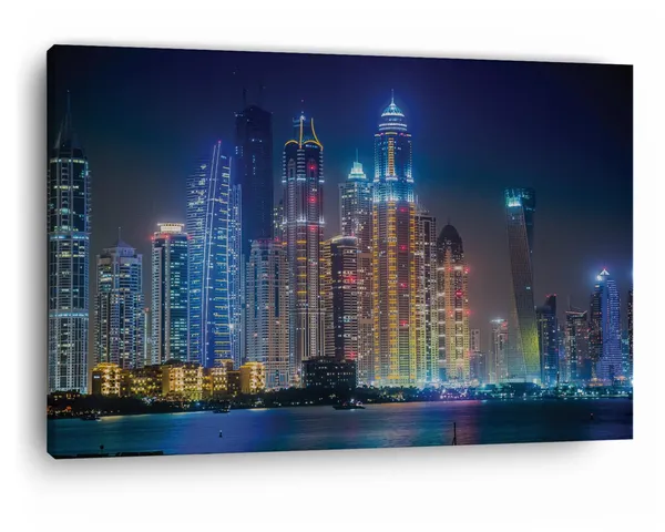 Multicolor_Burj_Khalifa,_Wooden_Framed_Canvas_Paintings_|_For_Home_Decor_|_Bedroom,_Living_Room,Wall_Decoration_|_Wall_Art_Painting,_Ct0176,_Size_16_X_24_In