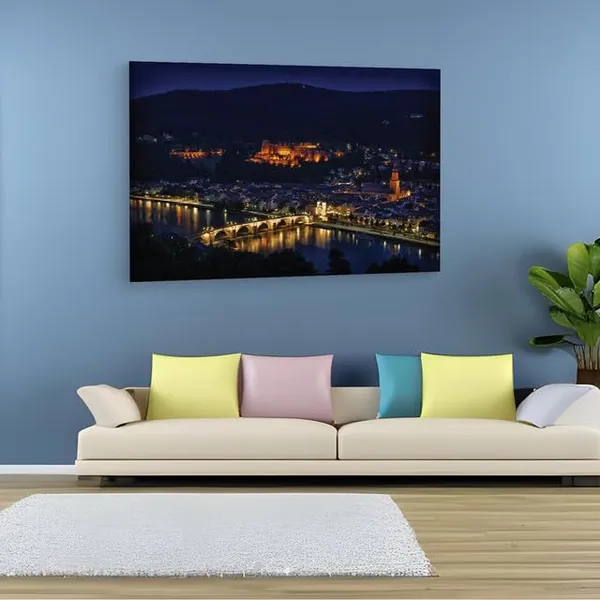 Multicolor_Heidelberg_4K_Night,_Wooden_Framed_Canvas_Paintings_|_For_Home_Decor_|_Bedroom,_Living_Room,Wall_Decoration_|_Wall_Art_Painting,_Ct0181,_Size_16_X_24_In