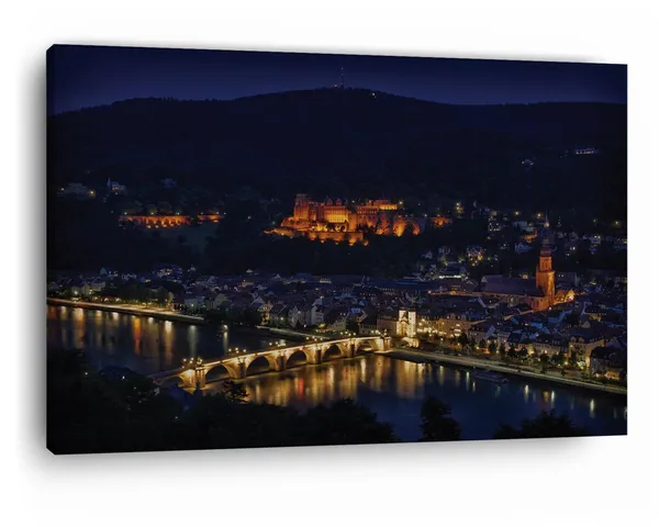 Multicolor_Heidelberg_4K_Night,_Wooden_Framed_Canvas_Paintings_|_For_Home_Decor_|_Bedroom,_Living_Room,Wall_Decoration_|_Wall_Art_Painting,_Ct0181,_Size_16_X_24_In