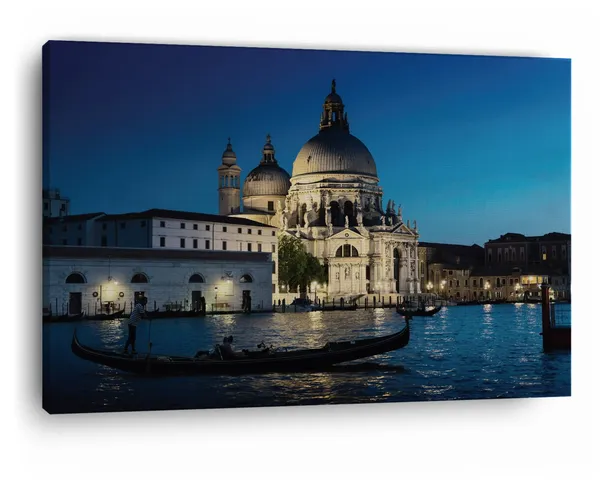 Multicolor_Basilica_Di_Santa_Maria_Della_Salute,_Wooden_Framed_Canvas_Paintings_|_For_Home_Decor_|_Bedroom,_Living_Room,Wall_Decoration_|_Wall_Art_Painting,_Ct0186,_Size_16_X_24_In