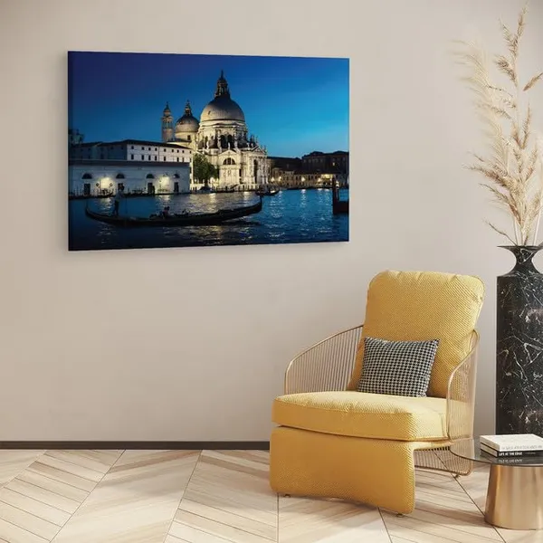 Multicolor_Basilica_Di_Santa_Maria_Della_Salute,_Wooden_Framed_Canvas_Paintings_|_For_Home_Decor_|_Bedroom,_Living_Room,Wall_Decoration_|_Wall_Art_Painting,_Ct0186,_Size_16_X_24_In