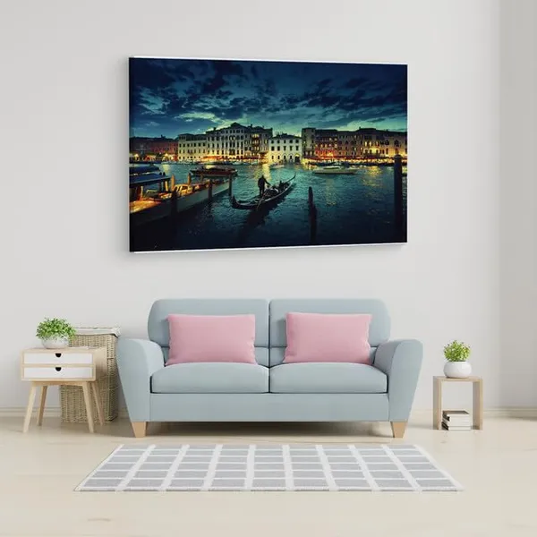 Multicolor_Venice_Night,_Wooden_Framed_Canvas_Paintings_|_For_Home_Decor_|_Bedroom,_Living_Room,Wall_Decoration_|_Wall_Art_Painting,_Ct0187,_Size_16_X_24_In