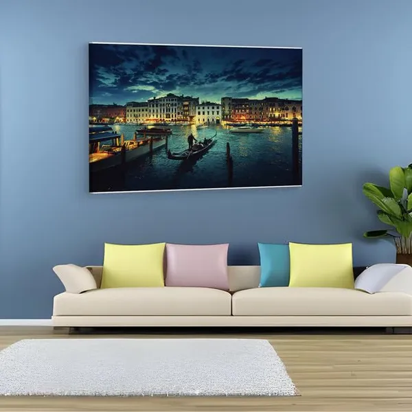 Multicolor_Venice_Night,_Wooden_Framed_Canvas_Paintings_|_For_Home_Decor_|_Bedroom,_Living_Room,Wall_Decoration_|_Wall_Art_Painting,_Ct0187,_Size_16_X_24_In