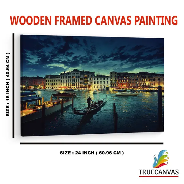 Multicolor_Venice_Night,_Wooden_Framed_Canvas_Paintings_|_For_Home_Decor_|_Bedroom,_Living_Room,Wall_Decoration_|_Wall_Art_Painting,_Ct0187,_Size_16_X_24_In