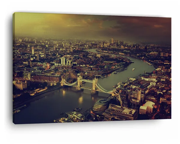 Multicolor_River_Thames,_Wooden_Framed_Canvas_Paintings_|_For_Home_Decor_|_Bedroom,_Living_Room,Wall_Decoration_|_Wall_Art_Painting,_Ct0188,_Size_16_X_24_In