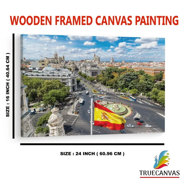 Multicolor_Plaza_De_Cibeles,_Wooden_Framed_Canvas_Paintings_|_For_Home_Decor_|_Bedroom,_Living_Room,Wall_Decoration_|_Wall_Art_Painting,_Ct0191,_Size_16_X_24_In