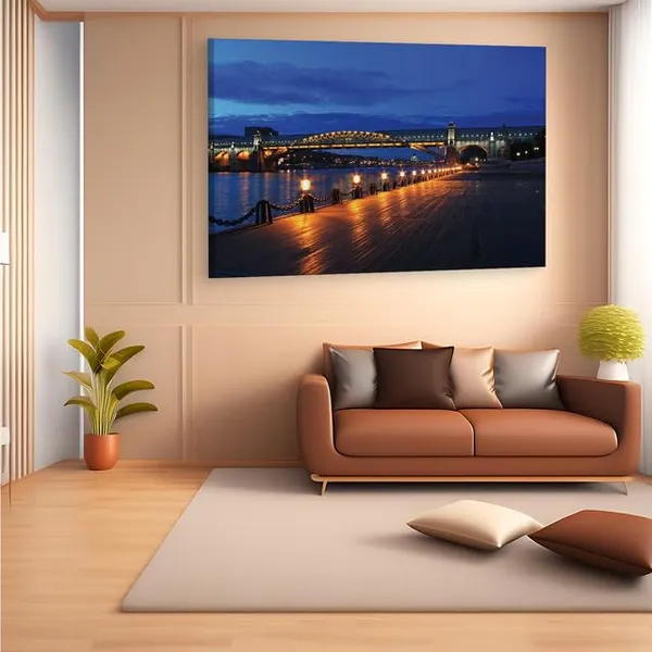 Multicolor_Cities,_Night,_Moskow,_Wooden_Framed_Canvas_Paintings_|_For_Home_Decor_|_Bedroom,_Living_Room,Wall_Decoration_|_Wall_Art_Painting,_Ct0196,_Size_16_X_24_In