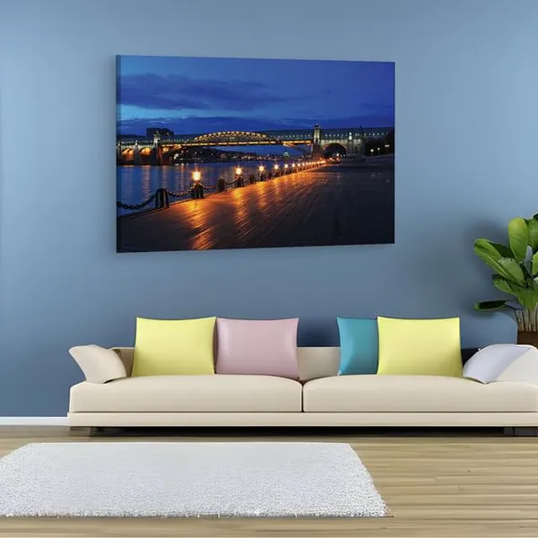 Multicolor_Cities,_Night,_Moskow,_Wooden_Framed_Canvas_Paintings_|_For_Home_Decor_|_Bedroom,_Living_Room,Wall_Decoration_|_Wall_Art_Painting,_Ct0196,_Size_16_X_24_In