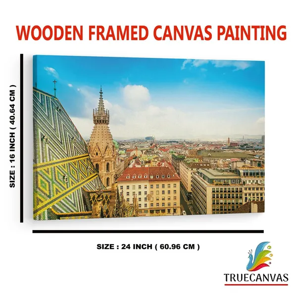 Multicolor_St_Stephen'S_Cathedral,_Wooden_Framed_Canvas_Paintings_|_For_Home_Decor_|_Bedroom,_Living_Room,Wall_Decoration_|_Wall_Art_Painting,_Ct0197,_Size_16_X_24_In