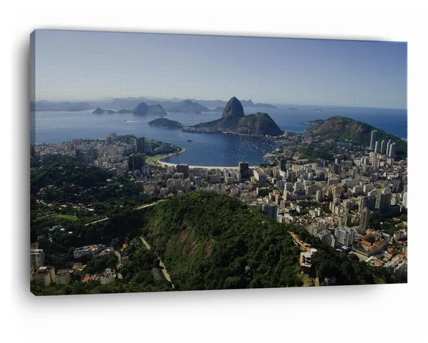 Multicolor_Rio_De_Janeiro_View,_Wooden_Framed_Canvas_Paintings_|_For_Home_Decor_|_Bedroom,_Living_Room,Wall_Decoration_|_Wall_Art_Painting,_Ct0198,_Size_16_X_24_In