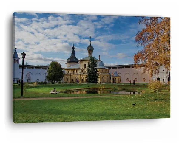 Multicolor_Rostov_Kremlin,_Wooden_Framed_Canvas_Paintings_|_For_Home_Decor_|_Bedroom,_Living_Room,Wall_Decoration_|_Wall_Art_Painting,_Ct0199,_Size_16_X_24_In