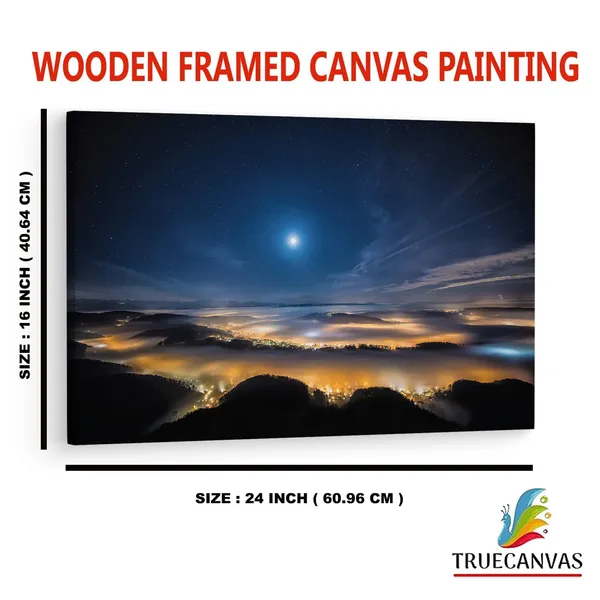 Multicolor_Birds_Eye_Night_Sky,_Wooden_Framed_Canvas_Paintings_|_For_Home_Decor_|_Bedroom,_Living_Room,Wall_Decoration_|_Wall_Art_Painting,_Ct0202,_Size_16_X_24_In