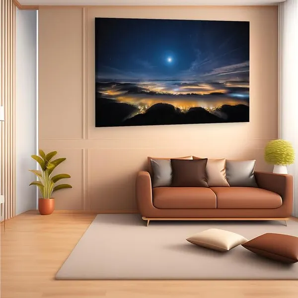Multicolor_Birds_Eye_Night_Sky,_Wooden_Framed_Canvas_Paintings_|_For_Home_Decor_|_Bedroom,_Living_Room,Wall_Decoration_|_Wall_Art_Painting,_Ct0202,_Size_16_X_24_In