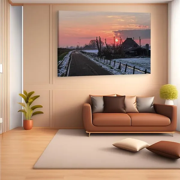 Multicolor_Winter_Road_Sky,_Wooden_Framed_Canvas_Paintings_|_For_Home_Decor_|_Bedroom,_Living_Room,Wall_Decoration_|_Wall_Art_Painting,_Ct0210,_Size_16_X_24_In