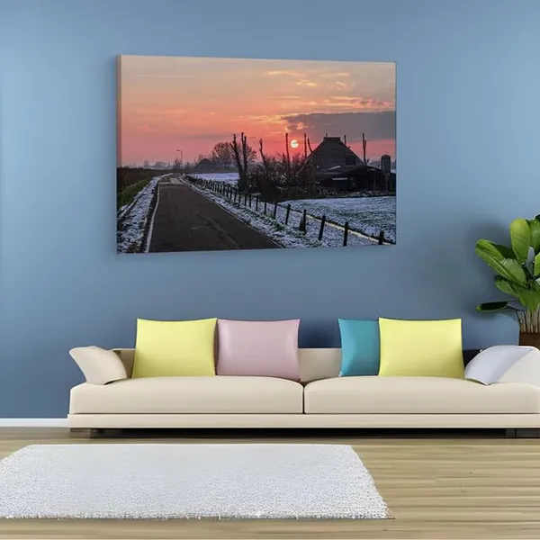 Multicolor_Winter_Road_Sky,_Wooden_Framed_Canvas_Paintings_|_For_Home_Decor_|_Bedroom,_Living_Room,Wall_Decoration_|_Wall_Art_Painting,_Ct0210,_Size_16_X_24_In
