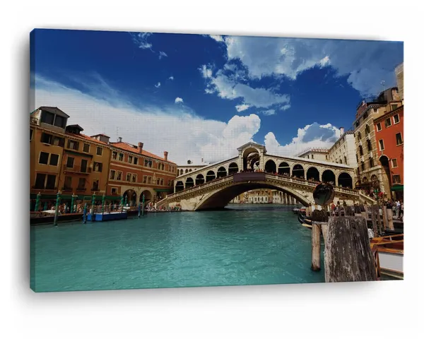 Multicolor_Rialto_Bridge,_Wooden_Framed_Canvas_Paintings_|_For_Home_Decor_|_Bedroom,_Living_Room,Wall_Decoration_|_Wall_Art_Painting,_Ct0212,_Size_16_X_24_In