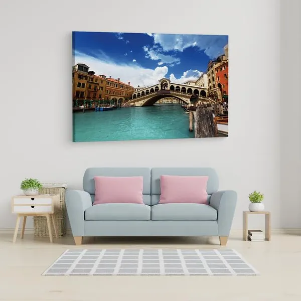Multicolor_Rialto_Bridge,_Wooden_Framed_Canvas_Paintings_|_For_Home_Decor_|_Bedroom,_Living_Room,Wall_Decoration_|_Wall_Art_Painting,_Ct0212,_Size_16_X_24_In