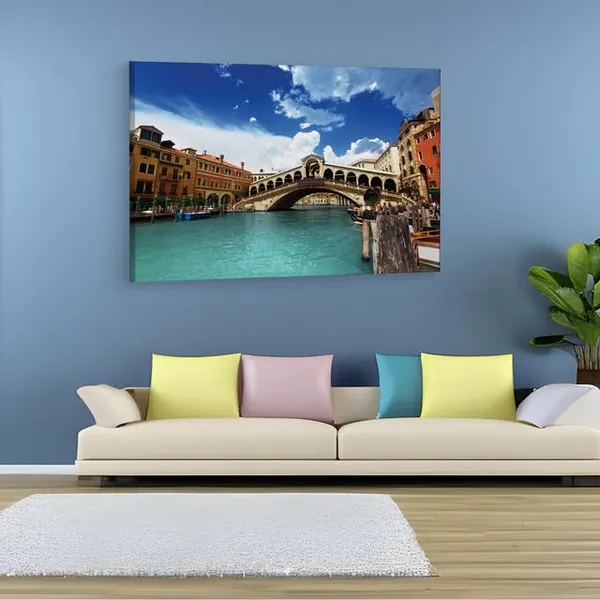 Multicolor_Rialto_Bridge,_Wooden_Framed_Canvas_Paintings_|_For_Home_Decor_|_Bedroom,_Living_Room,Wall_Decoration_|_Wall_Art_Painting,_Ct0212,_Size_16_X_24_In