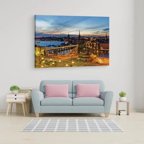 Multicolor_Stockholm_Wallpaper_Hd,_Wooden_Framed_Canvas_Paintings_|_For_Home_Decor_|_Bedroom,_Living_Room,Wall_Decoration_|_Wall_Art_Painting,_Ct0214,_Size_16_X_24_In