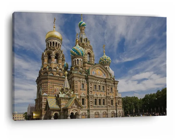 Multicolor_Savior_On_The_Spilled_Blood,_Wooden_Framed_Canvas_Paintings_|_For_Home_Decor_|_Bedroom,_Living_Room,Wall_Decoration_|_Wall_Art_Painting,_Ct0215,_Size_16_X_24_In